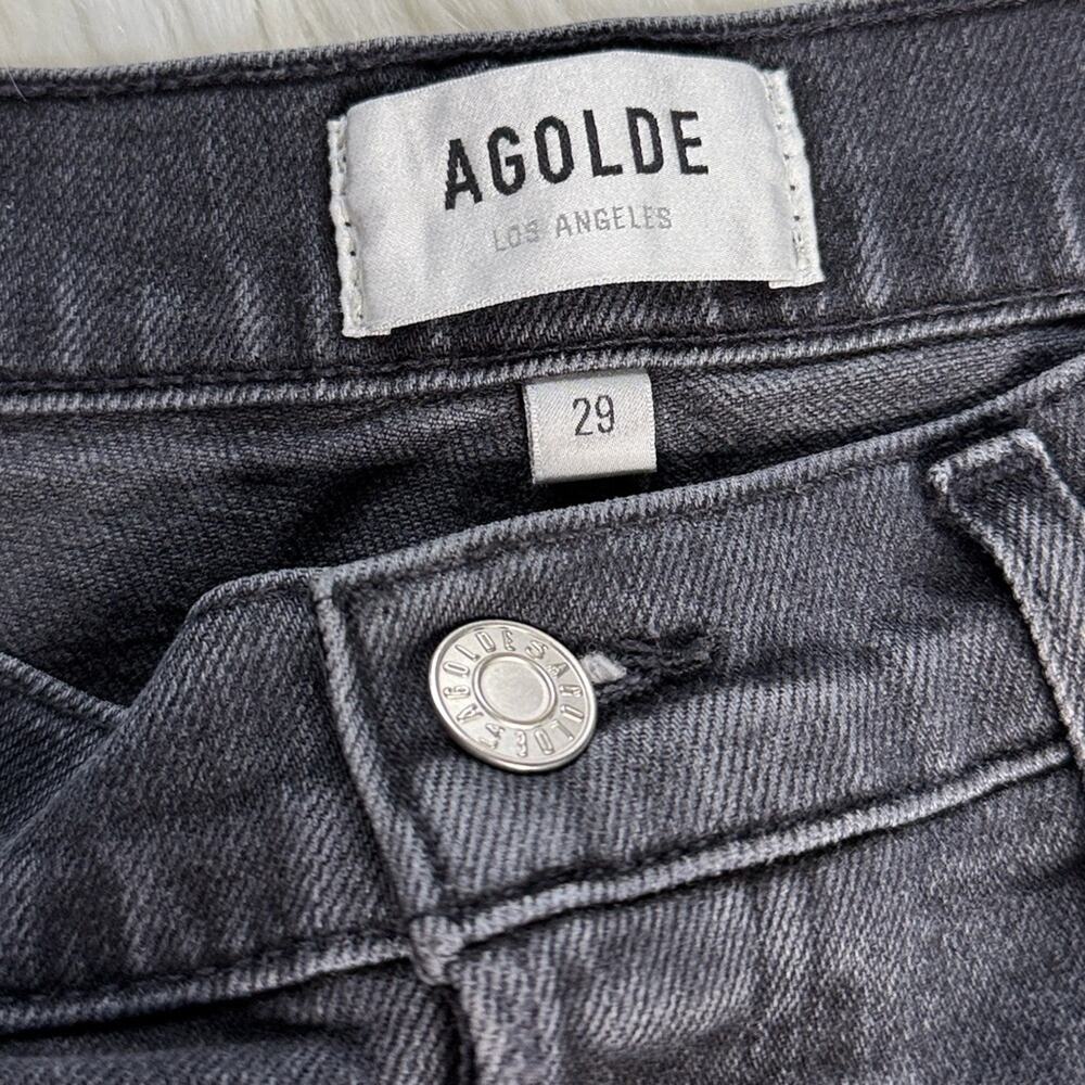 Agolde High Rise Straight Crop Riley Jeans in Progress - Picture 4 of 10